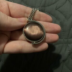 Purple Cats Eye Necklace